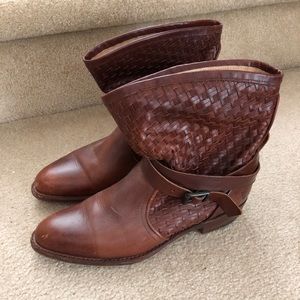 Frye Basket Woven Slouchy Boots